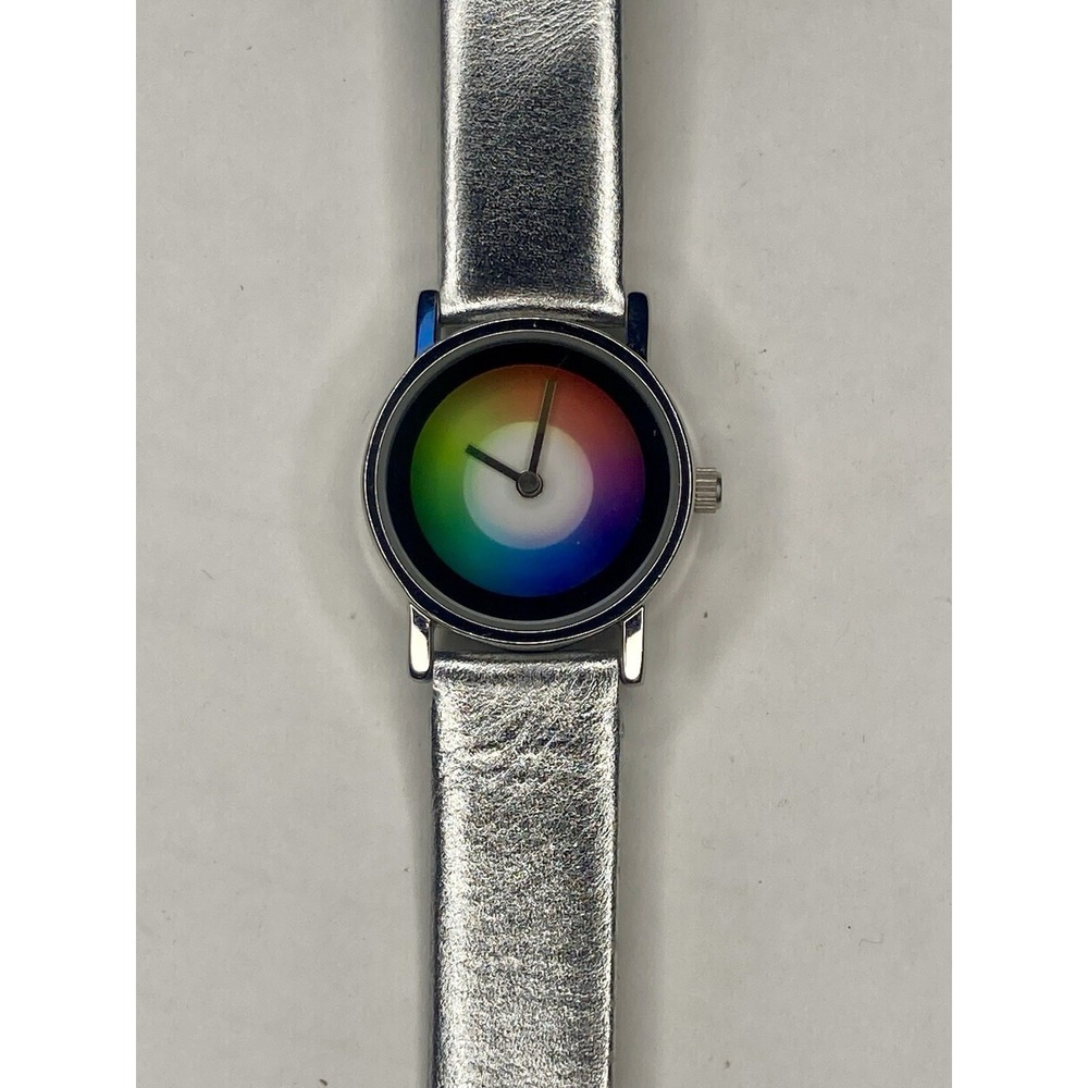 The Metropolitan Museum of Art Watch Color Spectrum Leather TESTED Needs Band